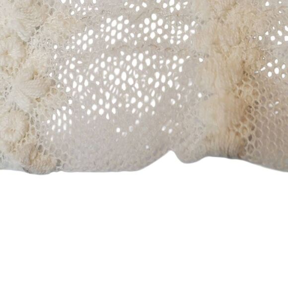 ASTR  Sheer Crochet Ivory Lace Mesh Maxi Dress – Size XS - Picture 8 of 8